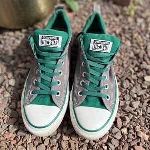 Converse All Star Green and Gray Sneakers